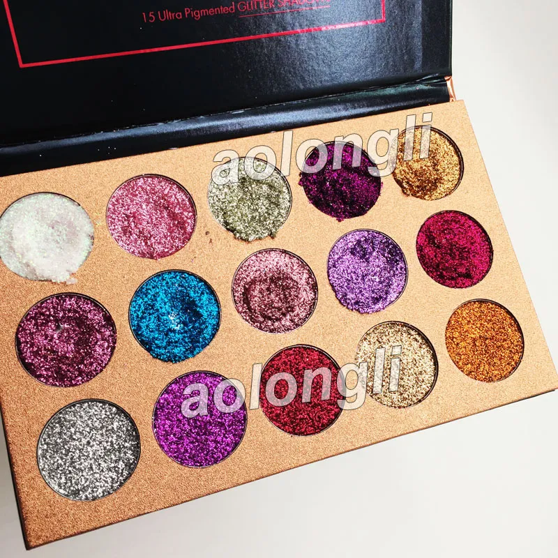 New Beauty Glazed Makeup Eyeshadow Glitter Palette Ultra Pigmented Shimmer Sparkly Eye shadow Palette Brand Cosmetic by DHL