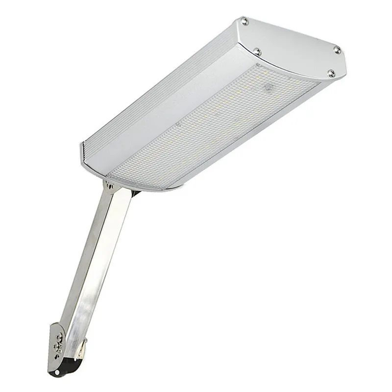 Solar Garden Lamp 800LM 48led Outdoor Motion Sensor Ljus med justerbar pol Vattentät Yard LED Vägglampa
