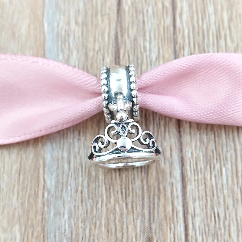 Authentique 925 perles en argent sterling breloques de diadème de jasmin s'adapte au collier de bracelets de bijoux de style européen Pandora 7501055890332P