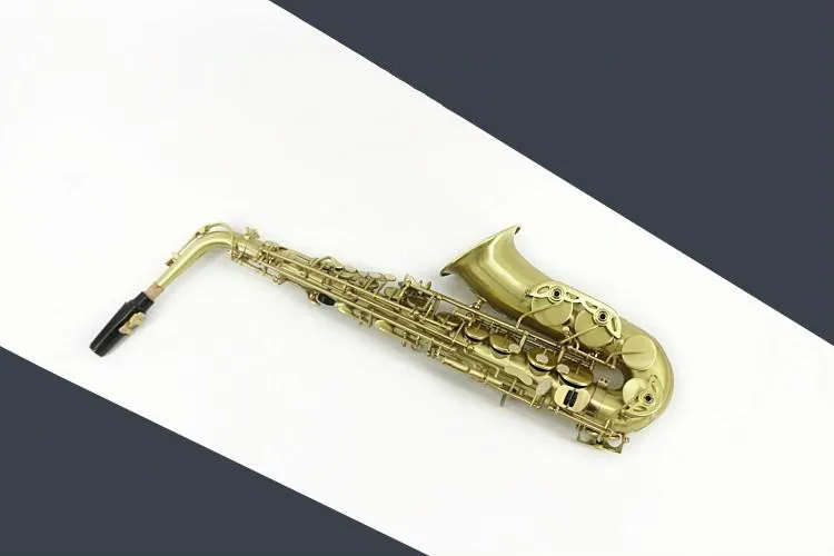 SUZUKI Eb Tune Alto Saxophone Antique Bronze brossé argent plaqué haute qualité en laiton Sax Instrument de musique professionnel avec accessoires