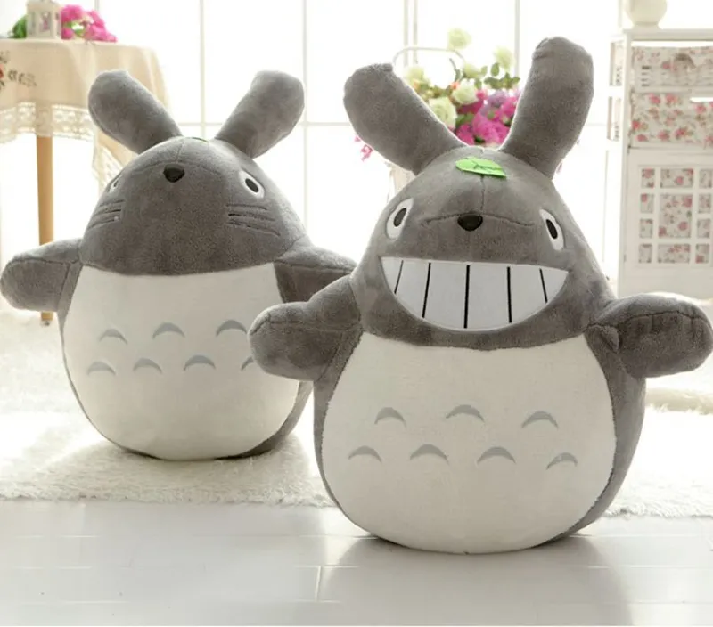 Dorimytrader Kawaii Japanese Anime Totoro Plush Toy Large Stuffed Soft Cartoon Totoro Kids Doll Cat Pillow for Children and Adults3392763