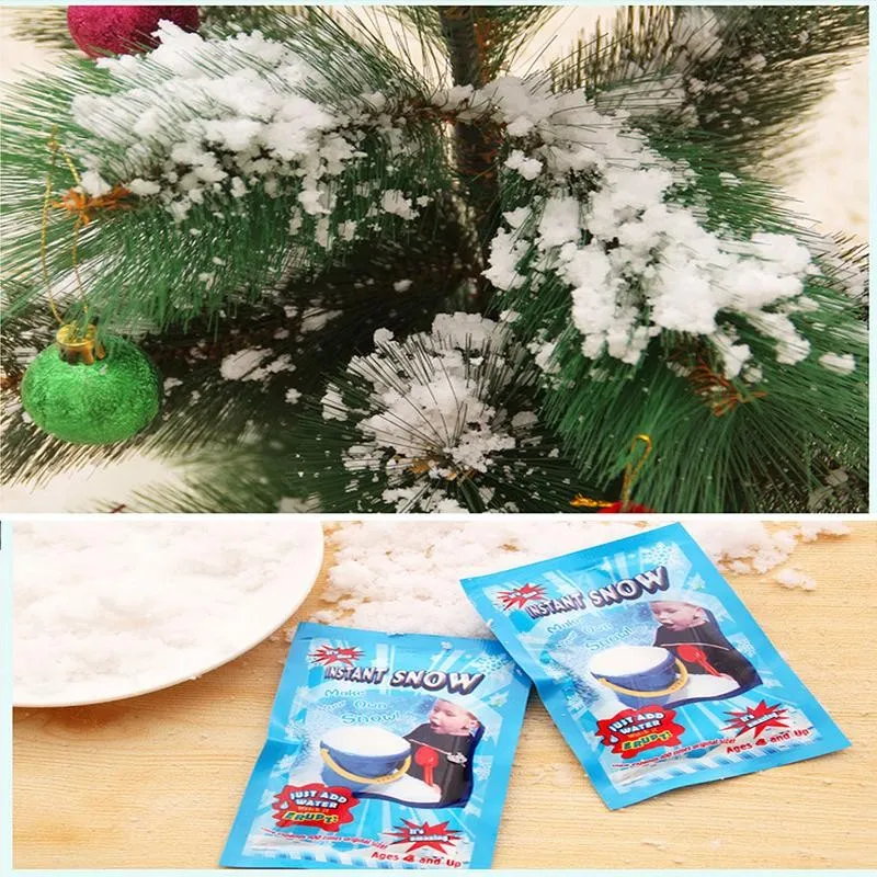 Snow Fake Proszek Instant Snow Fluffy Super Absorbant Sztuczny Snow Magic Prop Dla Wystrój Party Bożego Narodzenia