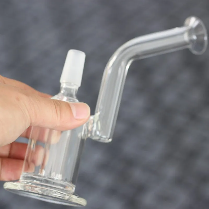 Mini DAB Glas Oliereilingen Hookahs Recycler Bubbler Double Honeycomb Percolator Waterpipe Met 14mm Gezamenlijke Unieke Bong