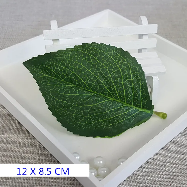 200 stks Grote Bladeren Kunstmatige Nep Rose Flower Vine Leaf DIY Flower Bouquet Materiaaldecoratie