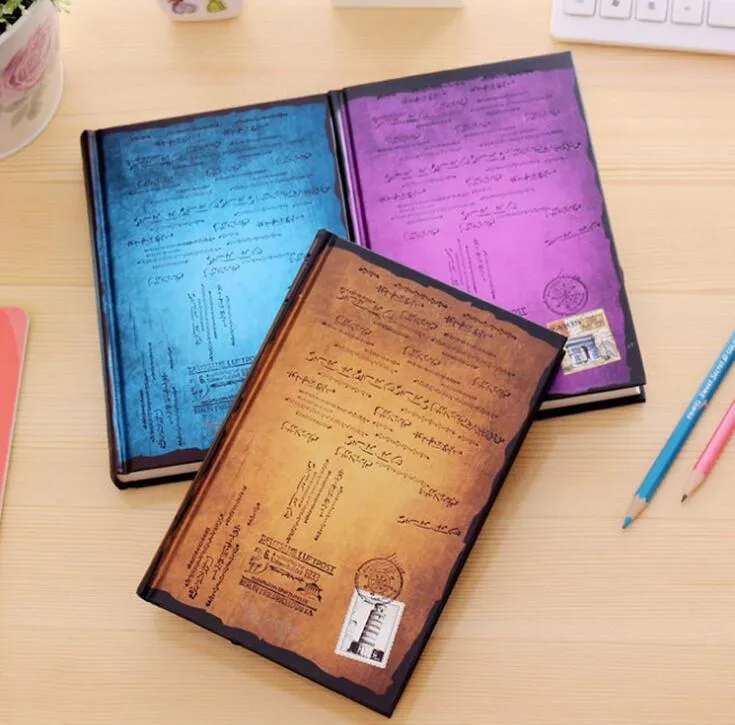 Yaratıcı Kırtasiye not defterleri sert kapak seyahat dergisi retro iş Kayıt defteri kalın notebooklar ofis okul malzemeleri öğrenci not defteri