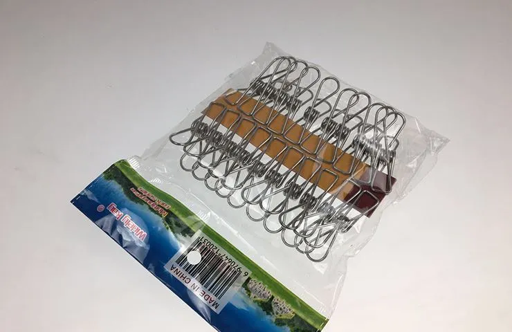 Multifunctionele Lente Kleding Clips Roestvrijstalen Pegs voor Sokken Foto's Hang Rack Onderdelen Draagbare Badkamer Hangers Accessoires