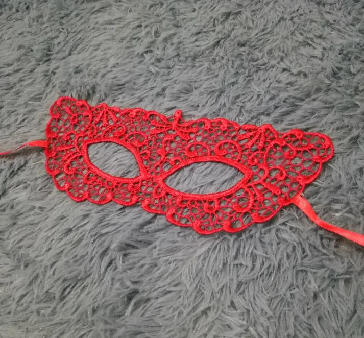 Венецианская красная кружевная филигранная маскарада шариковая маска готическая вечеринка маски карнаваль глаз черный белый причудливый платье Prom9375158