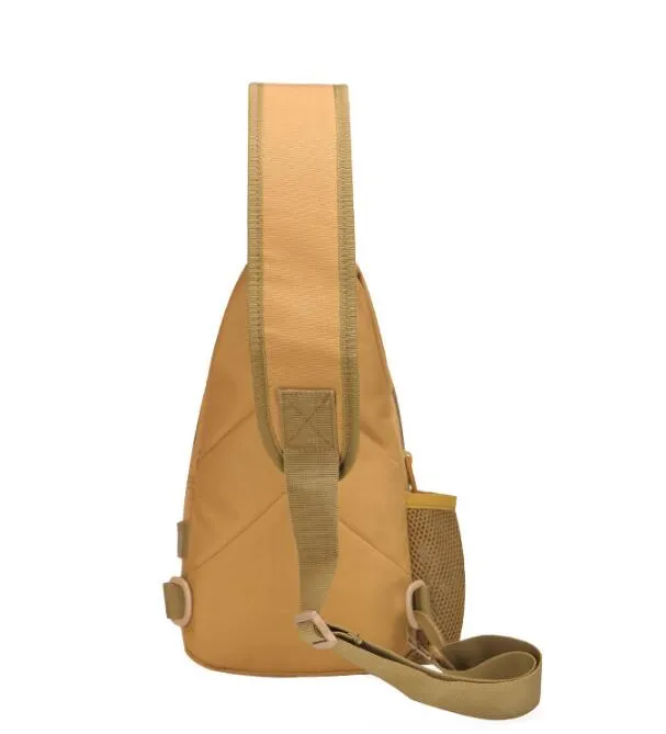 Mochila militar táctica de nailon para deportes al aire libre, bolso de un solo hombro para el pecho, mochila para acampar, senderismo, bolsa de escalada