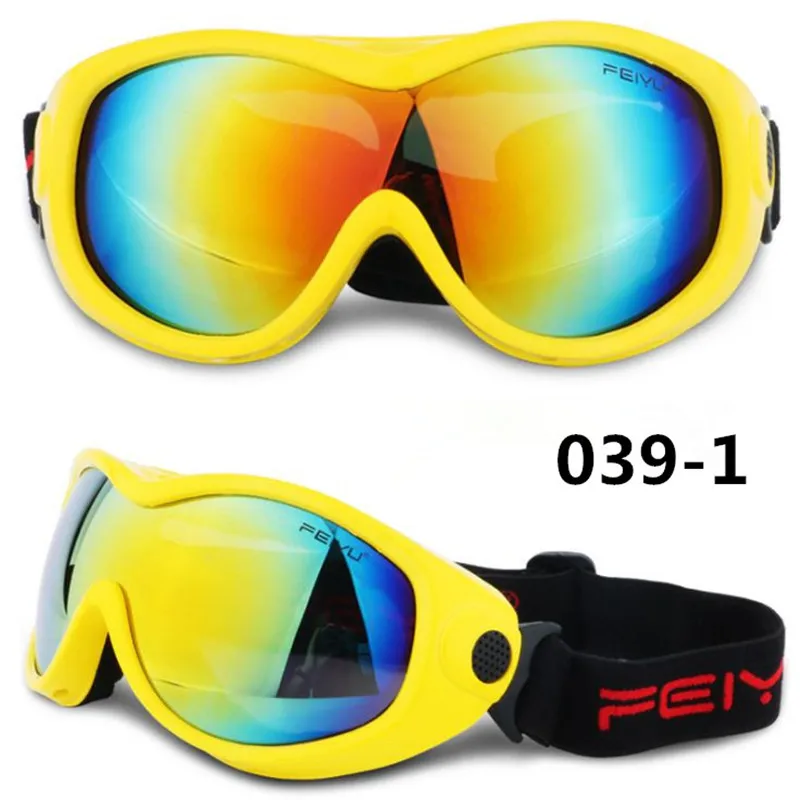 Hoge Kwaliteit 12 Kleur Skiën Sleding Veiligheid Goggles Bril Ski Snowboard Goggles Oog Beschermende Winddichte Fiets Beschermende Bril Out332