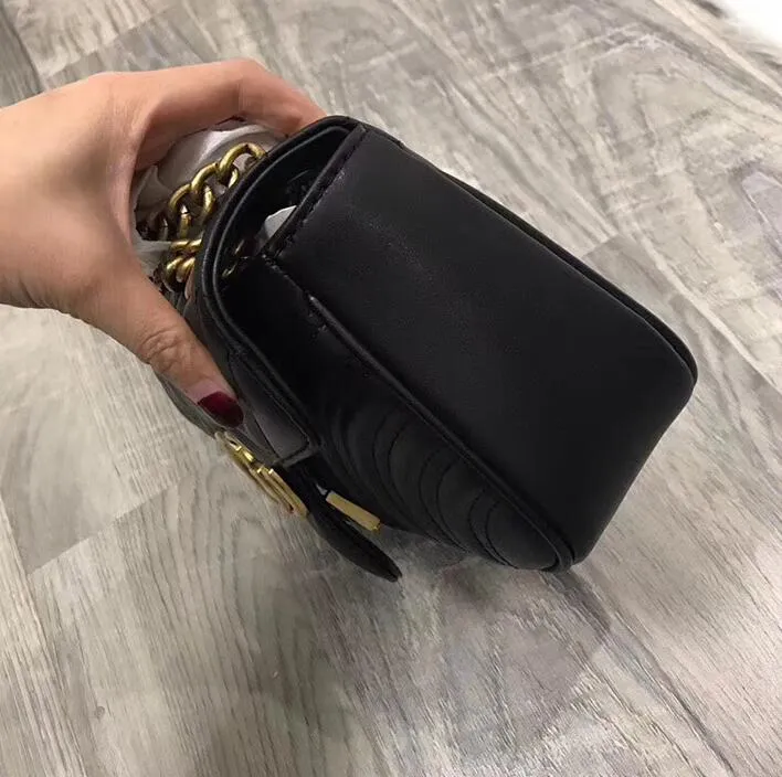 حار بيع غي حقائب الكتف النساء الفاخرة سلسلة حقيبة crossbody حقائب اليد الشهيرة مصمم محفظة عالية الجودة حقيبة الإناث رسالة # 75