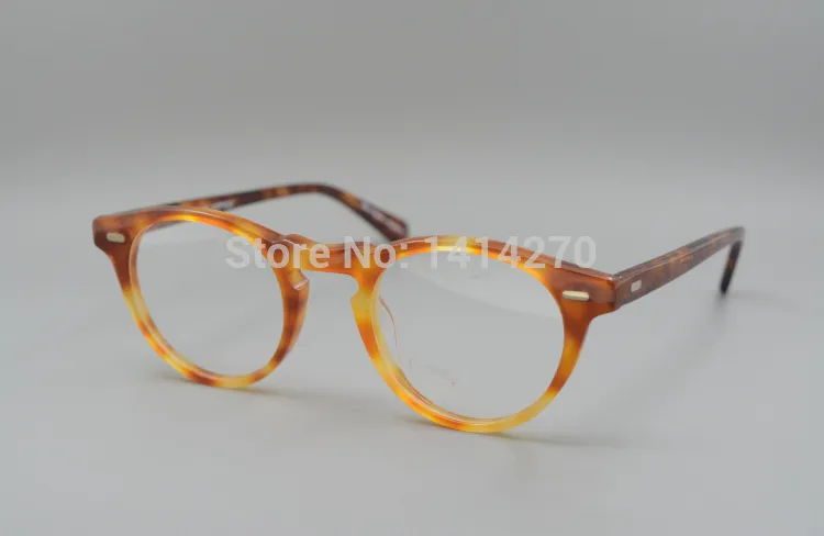  ov5186 Gregory Peck fashion round eyeglasses frames Vintage optical myopia women and men eyewear prescription sun lens