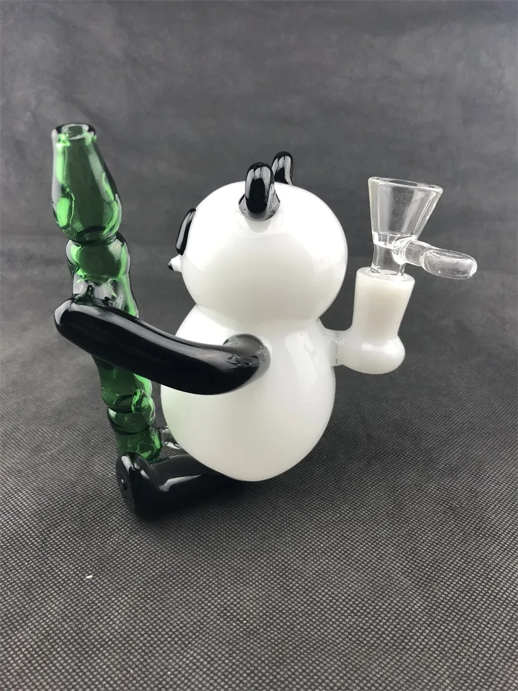Bong panda en verre 2018, bol en verre sur mesure pour transport.14mm gratuit