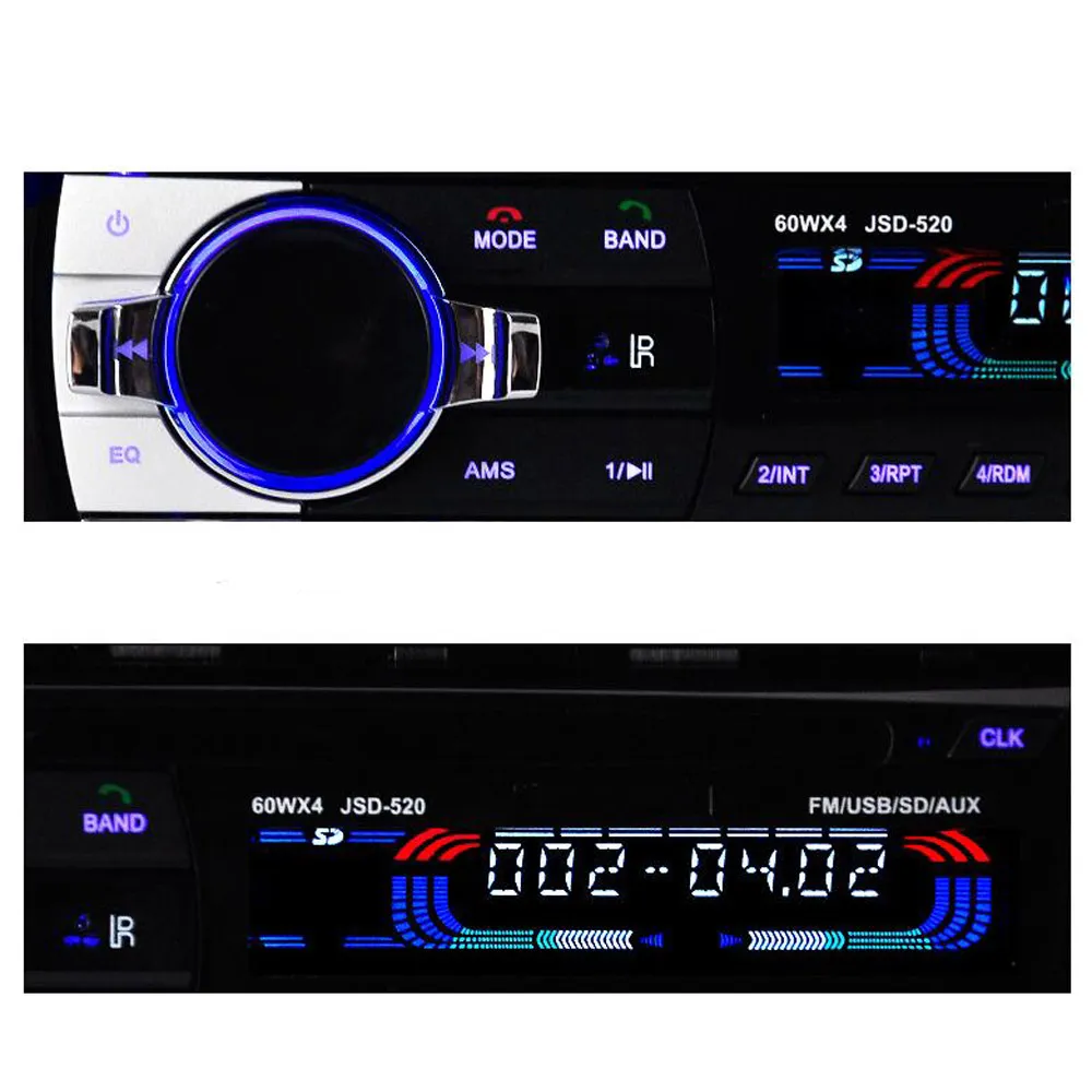NC Autoradio 12V Car Radio Bluetooth 1 DIN CAR STEREOプレーヤー電話AUX-IN MP3 FM USB Radioリモコン電話カーオーディオ300V