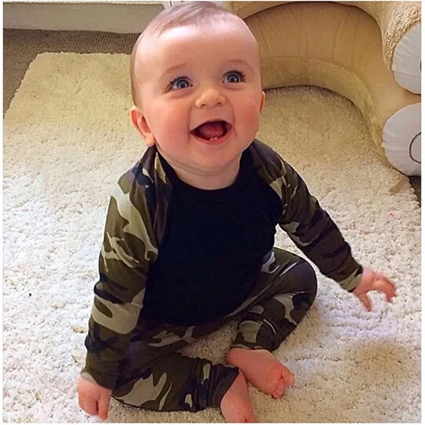 Children's Clothes Sweatshirt Boys' Spring Clothes Sports Suits Military  Clothes Kids Spring Camouflage Clothes 2Pcs Sets