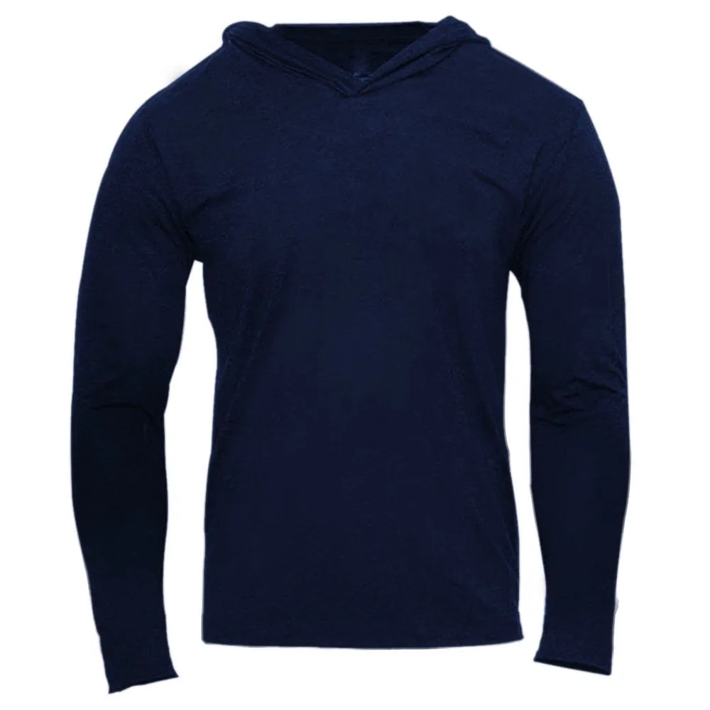 Herren-Kapuzenpullover für Fitnessstudio, Fitness, einfarbig, mit Kapuze, sportlich, lässig, Sport-Sweatshirt, Oberteil mit langen Ärmeln