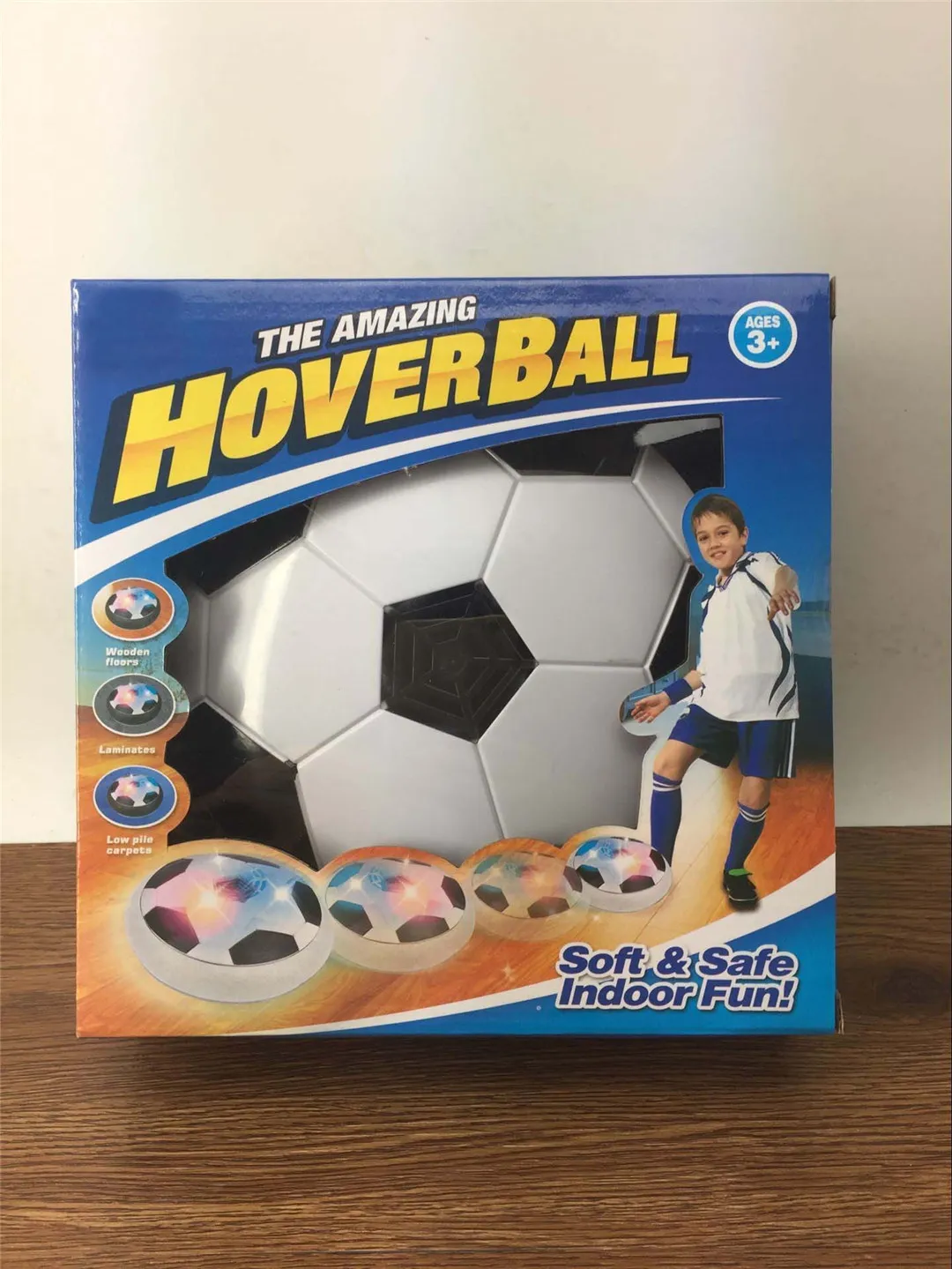 New Creative Funny LED Light Flashing Arrival Air Power Soccer Ball Disc Indoor Football Toy Multisurface Hovering And Glidi5934350