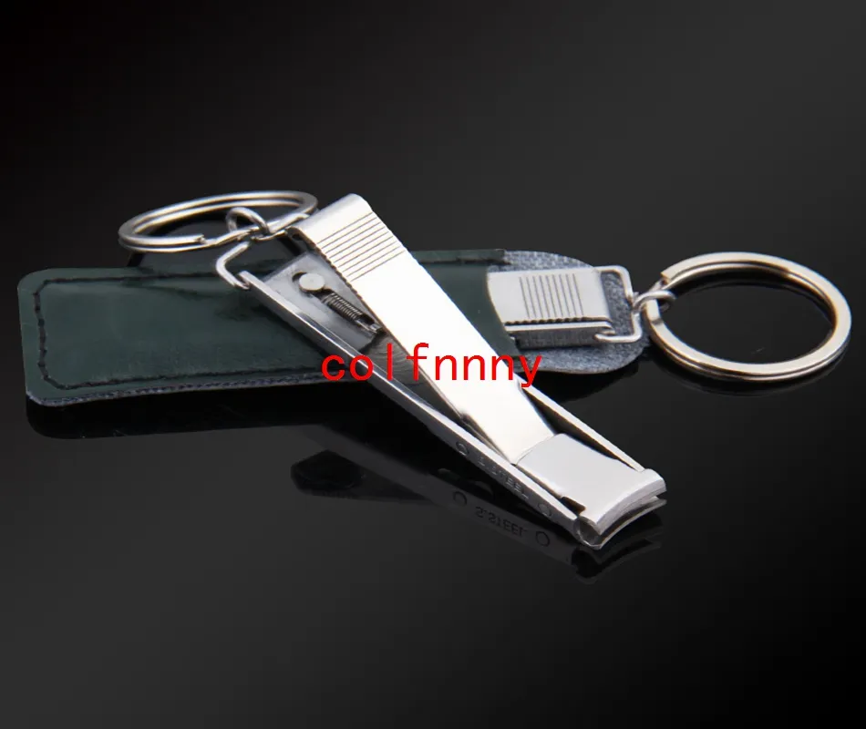 100 pçs / lote Transporte Rápido de Aço Inoxidável Ultra-fino Dedo da Mão Dobrável Prego Clippers Cutter Trimmer Ferramentas Keychain Qualidade Alta