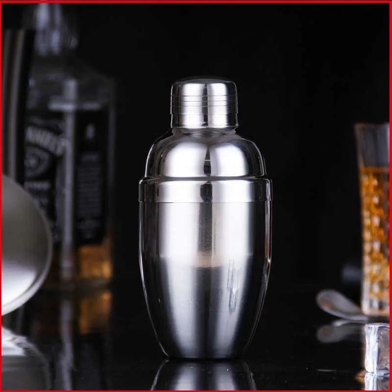 Wine Shaker Stainless Steel Boston Cocktail Shaker 250 350 530 750ml Mixer Wine Martini Drinking Boston Style Shaker Party Bar Tool