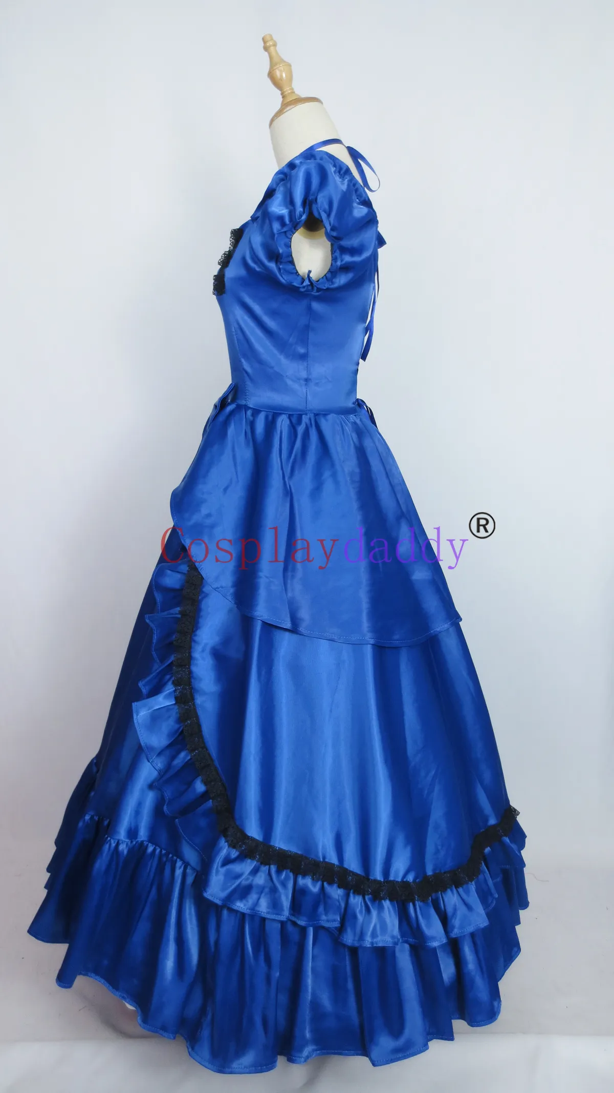 Robe victorienne bleue outlet