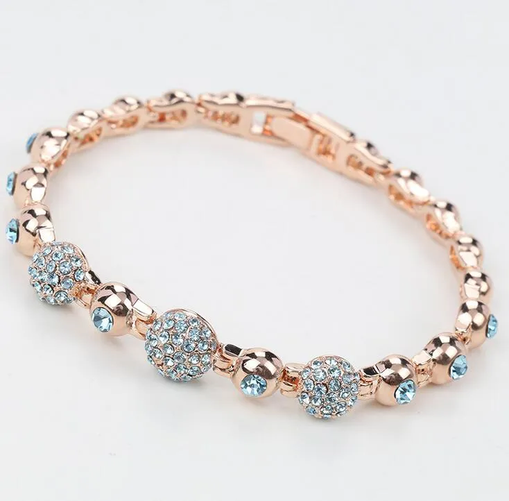 Elegant shape women crystal bracelet plating spherical pendant bracelets for girl nice gift multi style wholesale free ship