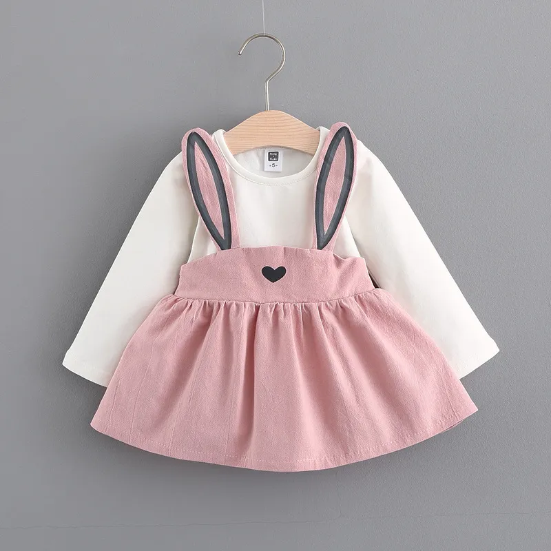 Las niñas bebés se visten con niñas de 0 a 5 años Vestidos de conejito de conejo 2017 Nueva moda de otoño Ropa para niños Vestidos de algodón para niñas Las niñas bebés se visten con niñas de 0 a 5 años Vestidos de conejito de conejo 2017 Nueva moda de otoño Ropa para niños Vestidos de algodón para niñas