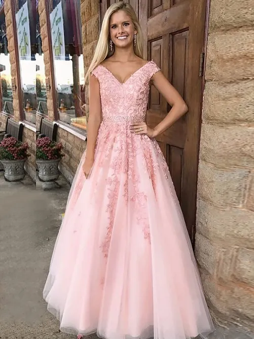 Blush pink on sale dress formal