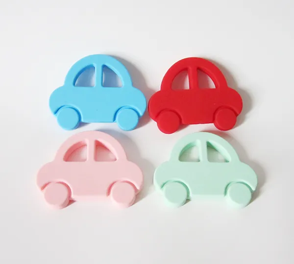 Auto Silicone Massaggiagengive Giocattolo BPA Free Safe Silicone Car Ciondolo Ciuccio Clip Giocattolo Allattamento Sensoriale Perline Baby Teethers