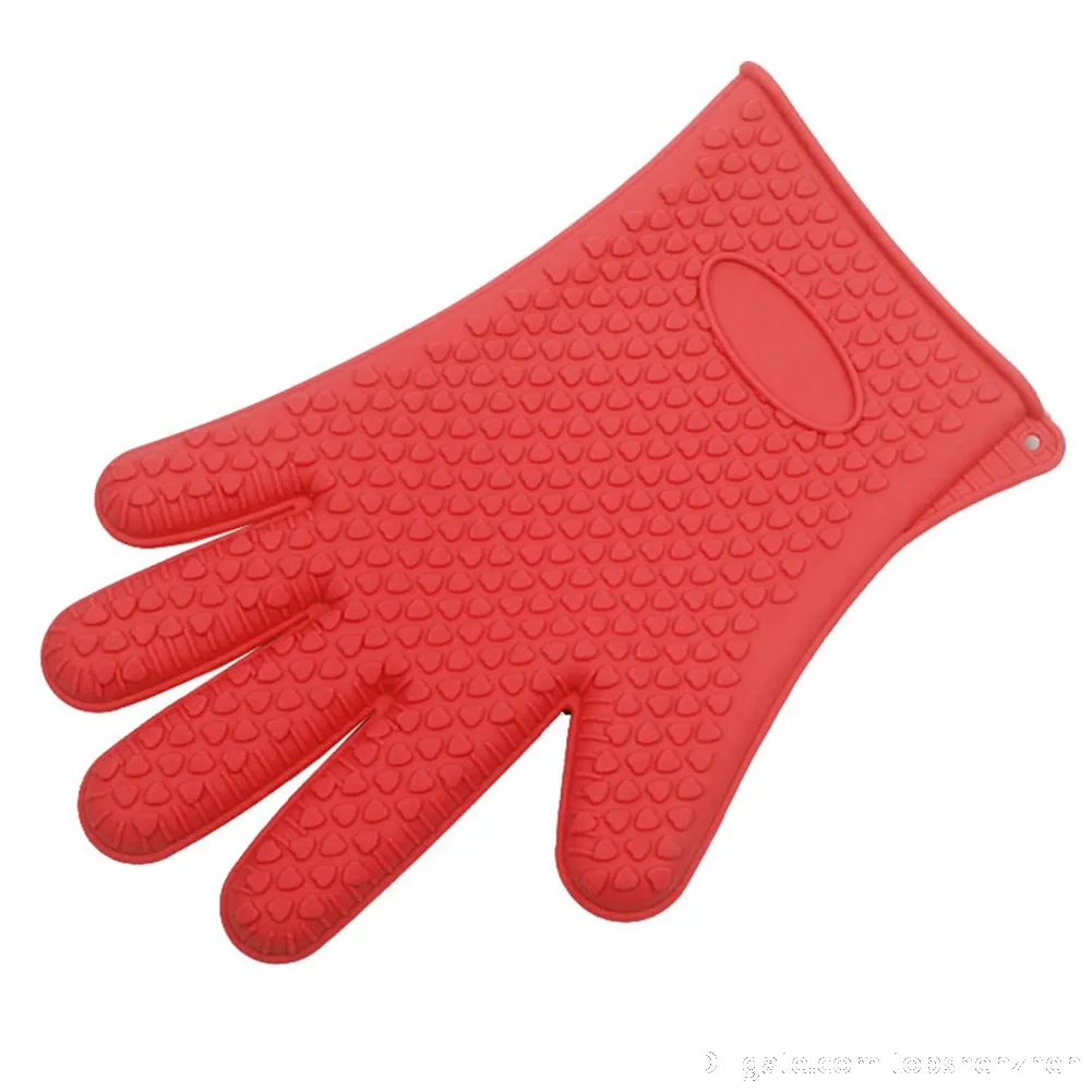 Guantes para barbacoa, guantes de horno originales, paquete de 2 unidades,  resistentes al calor extremo, guantes de silicona antideslizantes para