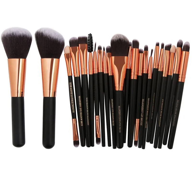 MAANGE Pro 22 pièces pinceaux de maquillage fond de teint cosmétique poudre Blush fard à paupières Eyeliner lèvres beauté maquillage brosse outils Maquiagem 50 ensemblesDHL