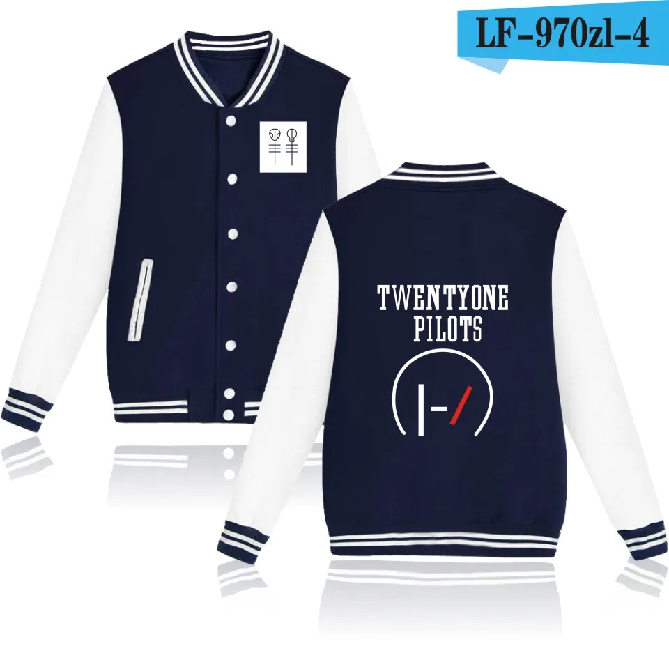 20 One Pilots Criminal Damage Baseball Jacket For Couples 21 Pilot Band Fans Winter Coat In 4XL Size From Tlpn 16.1 DHgate.Com