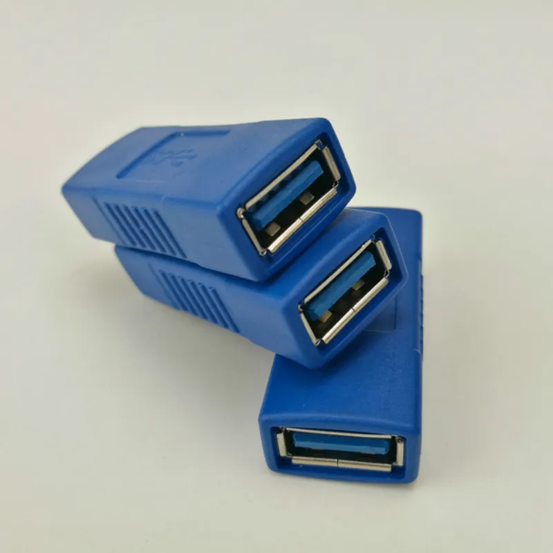 USB 3.0 Tipo-A Fêmea para Fêmea Super Acoplador de Velocidade Conector Adaptador de Cabo de Extensão
