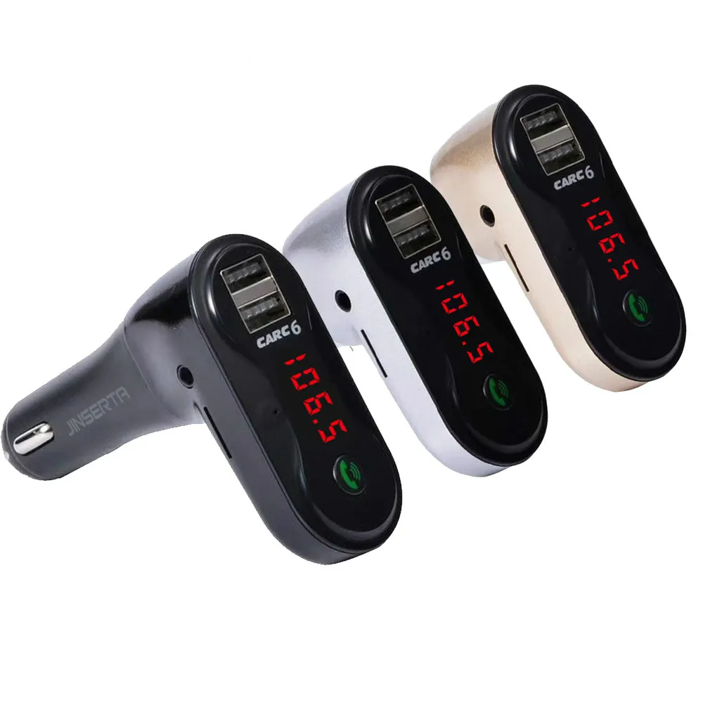 Freihändiger, kabelloser Bluetooth-FM-Transmitter + AUX-Modulator, Auto-Set, MP3-Player, TF, SD, USB, LCD, Autozubehör