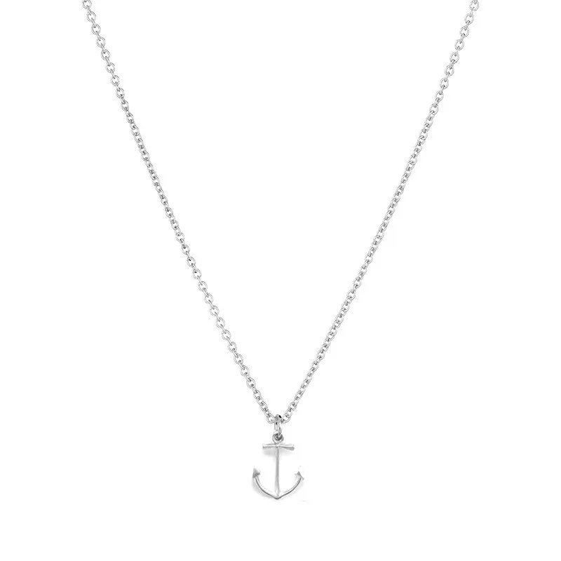 Choker Necklaces Gold Silver With Card Pendant Necklace For Fashion Women Jewelry Anchor Pirate Ocean Series