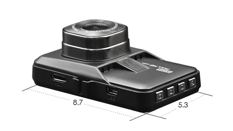 Najbardziej klasyczny samochód DVR Kamera Drivader Aparat Cyfrowy Samochodowy Rekorder 3 cale 1080p Full HD 140 ° WDR G-Sensor Parking Monitor