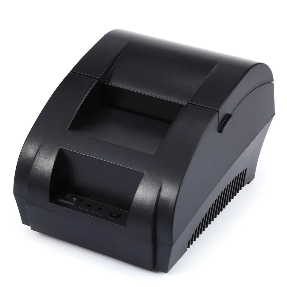 Original ZJ-5890K Portable 58mm USB POS Receipt Thermal Printer with USB Port Low Noise For Restaurant Supermarket EU PLUG