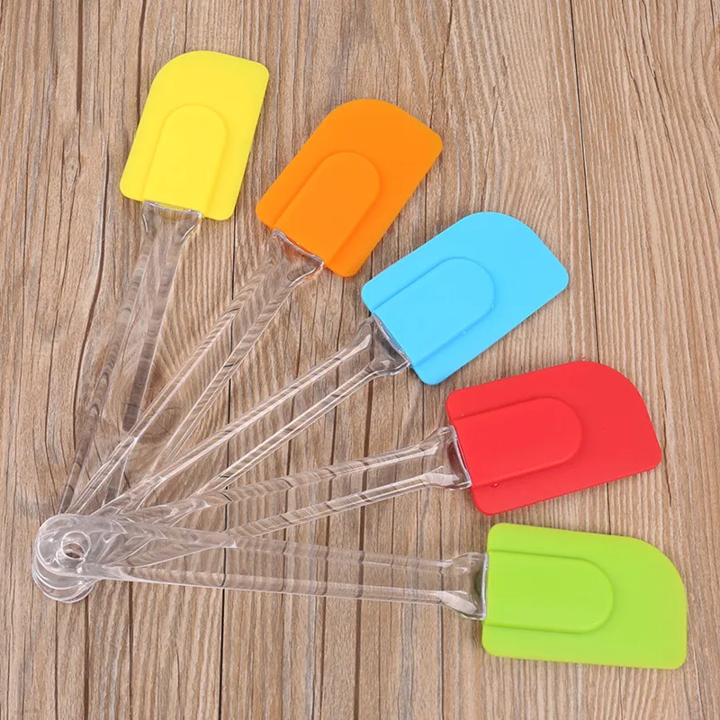 New Silicone Spatula Baking Scraper Cream Butter Handled Cake Spatula Cooking Cake Brushes Kitchen Utensil Baking Tools Free shipping