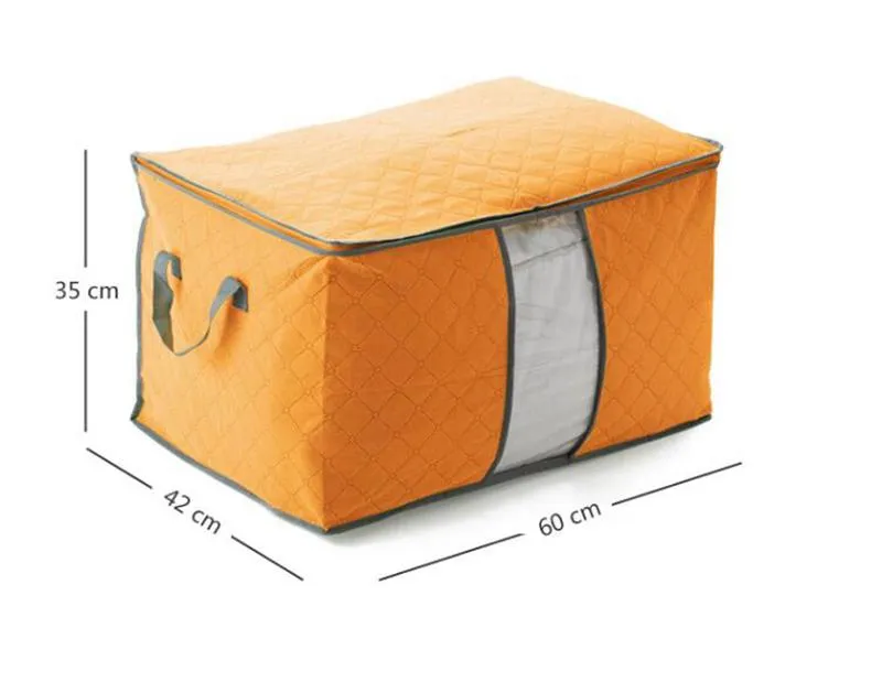 Niet-geweven quilt opbergtas Opvouwbare kleding deken kussen onderbedje beddengoed organizer box Case Home Closet Opbergtas