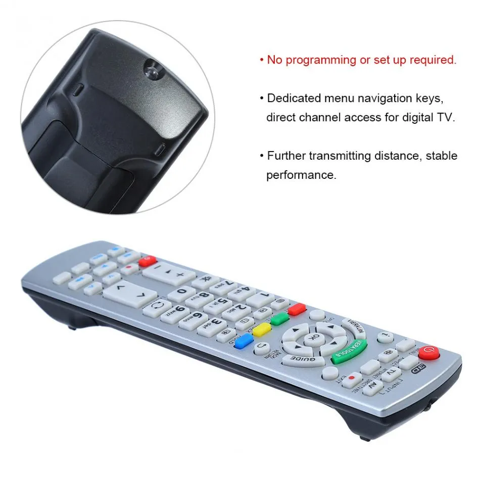 VBESTLIFE Remote Control Replacement for Panasonic N2QAYB000504 N2QAYB000673 N2QAYB000785 TX-L37EW30 TX-L42ES31 TV Controller