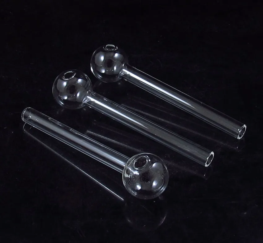 10 cm und 12 cm robuste Pyrex-Glas-Ölbrennerpfeife. Brennende Jumbo-Grace-Pfeifen zum Rauchen von Borosilikat-Konzentratrohren