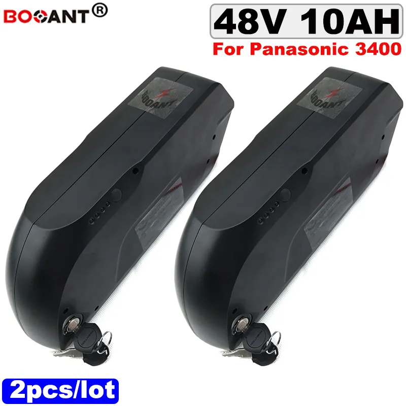 Atacado 2 pcs 48 V 10AH bateria de Lítio para Bafang 350 W 500 W 800 W bateria de bicicleta Elétrica Do Motor 48 V + 2 pcs 2A Carregador Frete Grátis