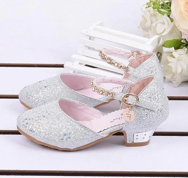 أطفال الأميرة الصنادل الأطفال أحذية زفاف الفتيات أحذية عالية الكعب حذاء حذاء جائزة GA1983481624