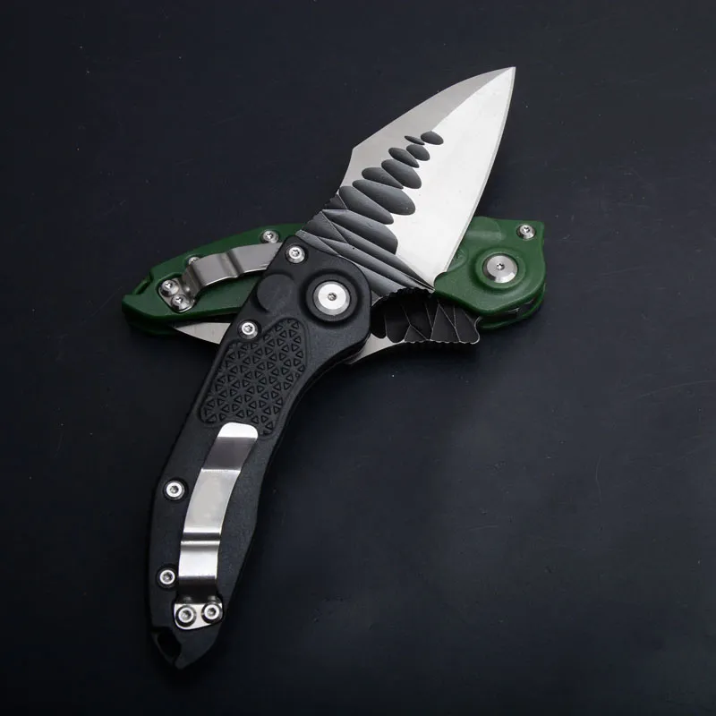 Auto Tactical Folder Knifer Kniv M390 Satin Blade Nylon Plus Fiberglashandtag Hand med EDC Pocket Knives Survival Knifes XM7484151