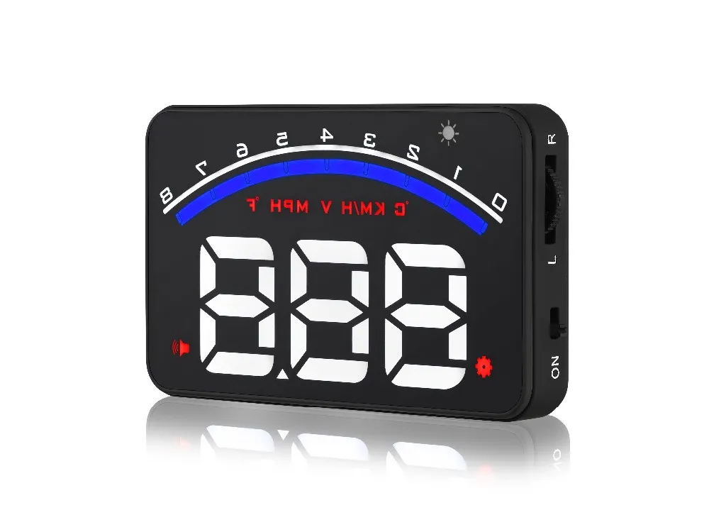 Universal M6S Car HUD Display ODB II Speedometer Tachometer Speed