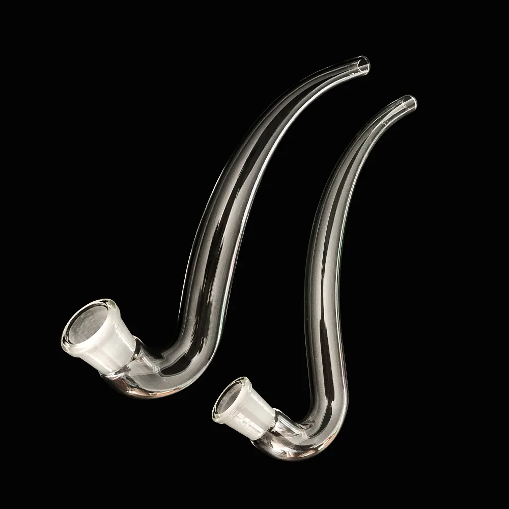 Glass J-Hook Adapter 14/18 mm złącza do szklanego rurowego dym Akcesorium wodne Bongs Ash Catcher Bowl