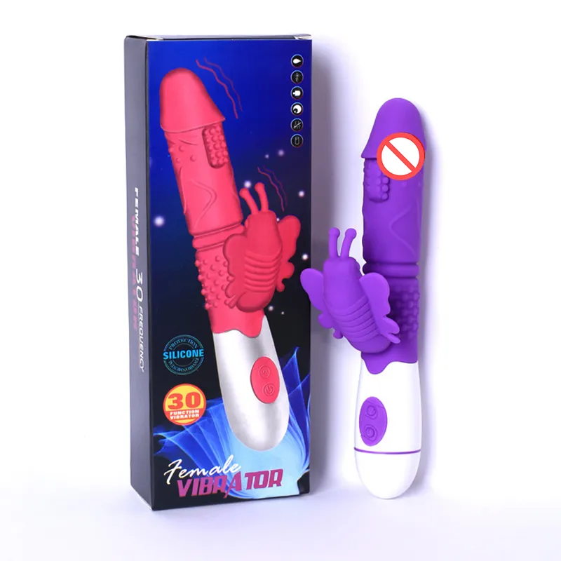 Vibratore del clitoride del coniglio G Rotazione del punto Impermeabile vibratore del vibratore del sesso Prodotto del sesso vibrante Giocattoli adulti del sesso le donne6286881