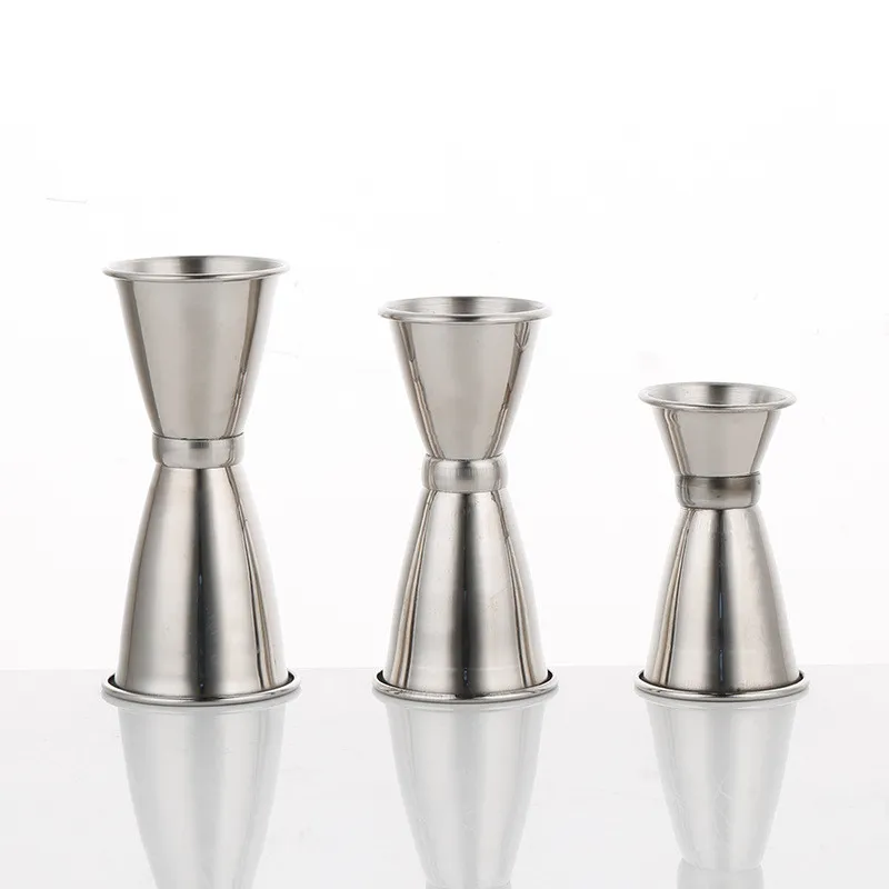 S/M/L stainless Steel Double Jigger Shot Drink Measure Cup Cocktail Drink wine bar shaker ounce double cup