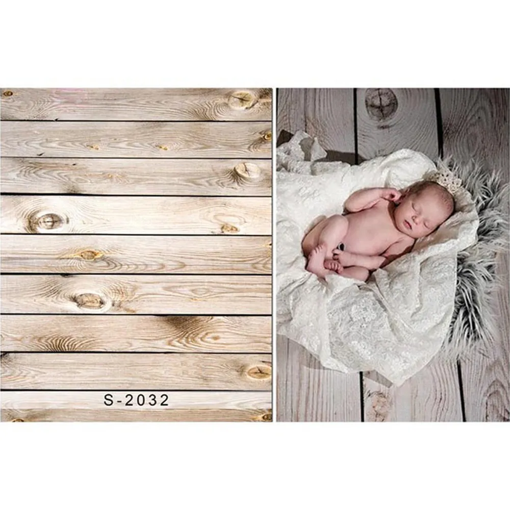 Sfondo da pavimento in legno vintage retrò per fotografia neonata Puntelli per baby shower Bambini Bambini Studio fotografico Sfondi Tavole di legno Vinile