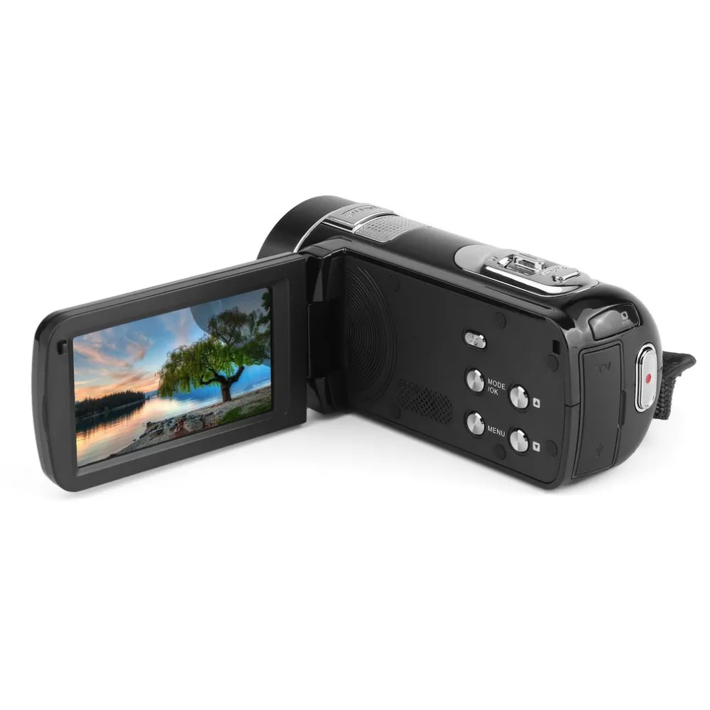 DEYIOU – caméscopes pratiques à Vision nocturne infrarouge, HD 1080P, 24mp, Zoom numérique 18X, vidéo DV avec écran LCD 3.0 pouces