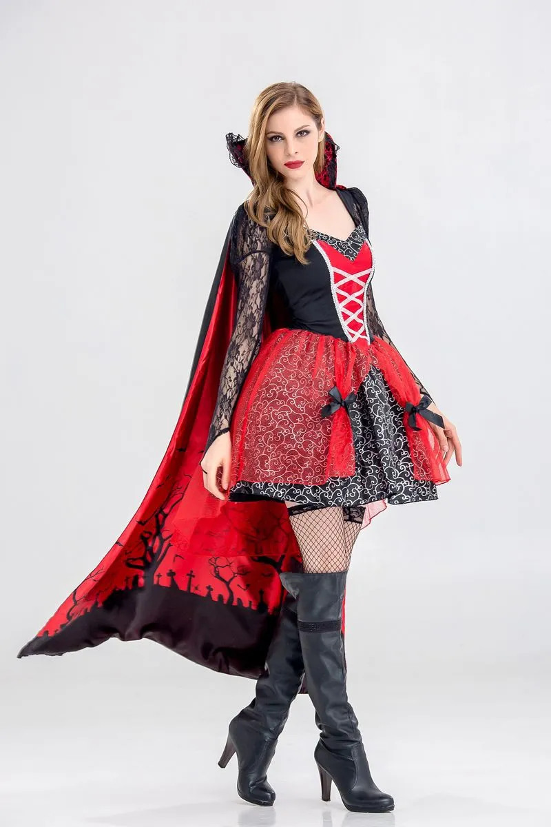 Fantasia de halloween, de alta qualidade, bruxa, para meninos e meninas,  carnaval, cosplay, vestido de vampiro, roupa de desempenho infantil, festa