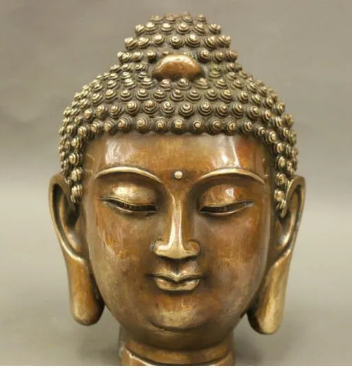 Résine Statue de Bouddha Sakyamuni la méditation de la tête de